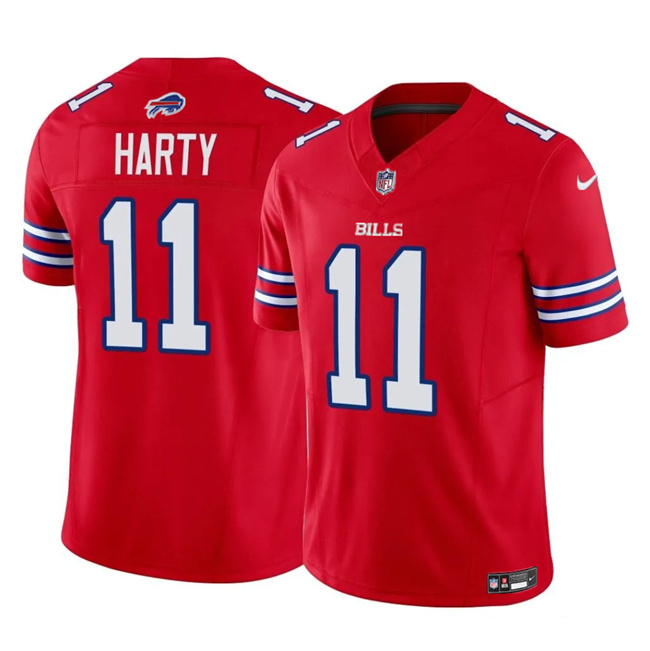 Men's Buffalo Bills #11 Deonte Harty Red 2023 F.U.S.E. Vapor Untouchable Limited Football Stitched Jersey